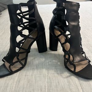 Aldo heeled sandals. Super cute, too high for me
